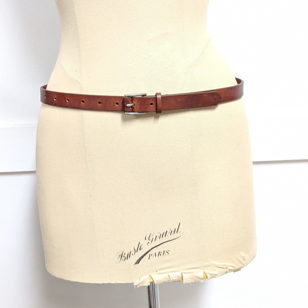 Vintage 1990s Calvin Klein Belt Brown size 34